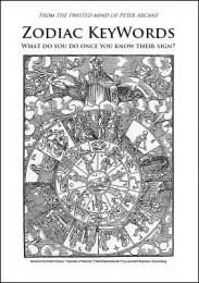 Zodiac KeyWords by Peter Arcane