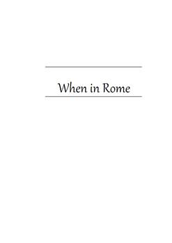 When in Rome by Peter Turner