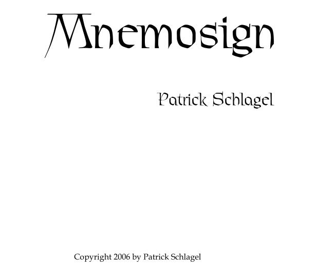 Mnemosign by Patrick Schlagel