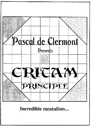 CRITAM Principle by Pascal de Clermont