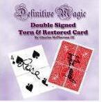 Definitive Double Signed Torn Restored Card