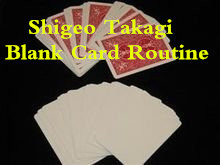 Blank Card Routine by Shigeo Takagi