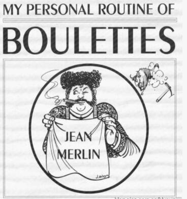 My Personal routine of Boulettes by Jean Merlin