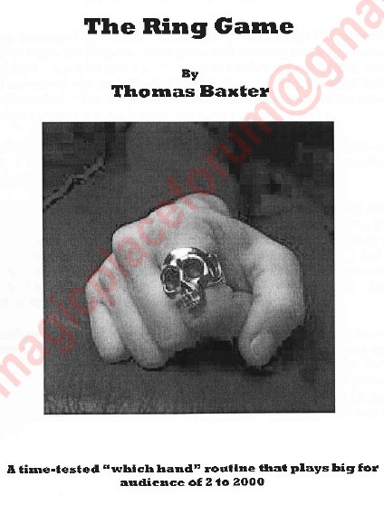 The Ring Game by Thomas Baxter