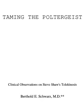 Taming The Poltergeist by Banachek